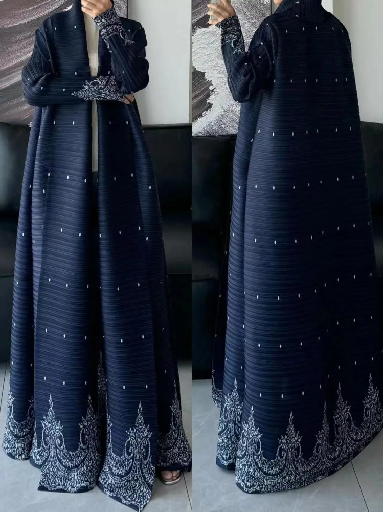 Yasmin – Printed Pleated Abaya