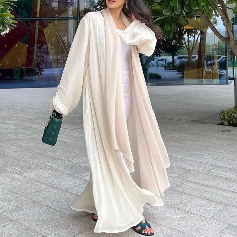 Elwan - Draped Open Kimono Abaya