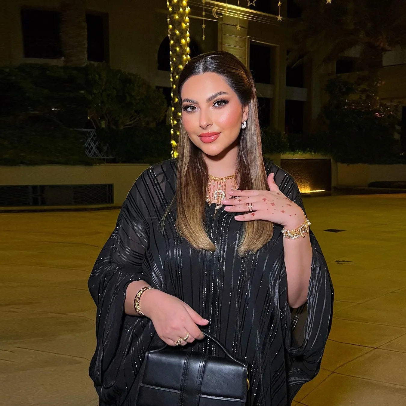 Dana – Abaya Batwing Cristal