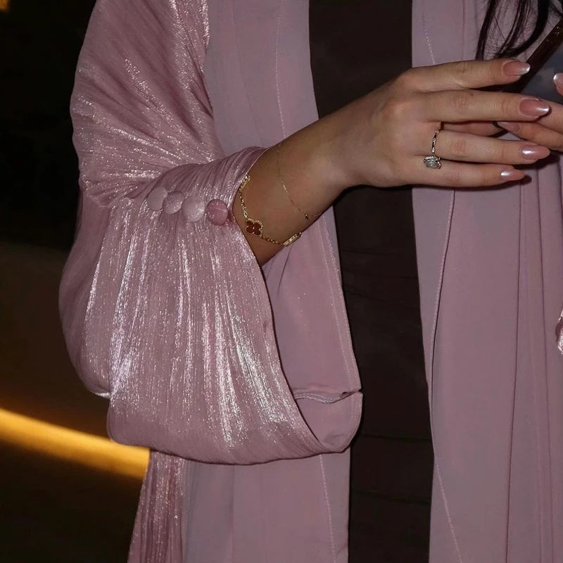 Elwan - Draped Open Kimono Abaya