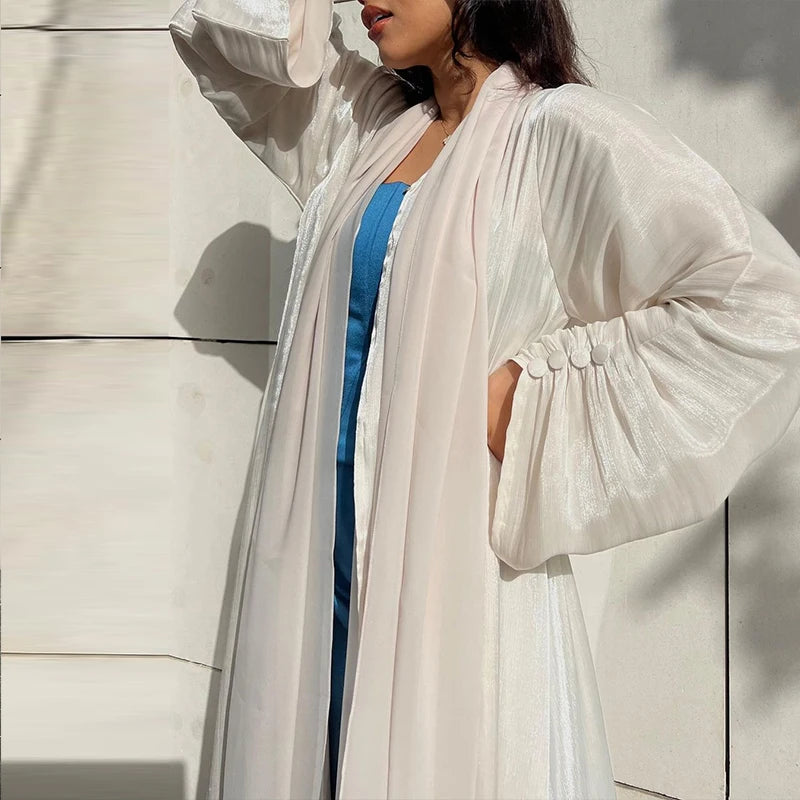 Elwan - Draped Open Kimono Abaya