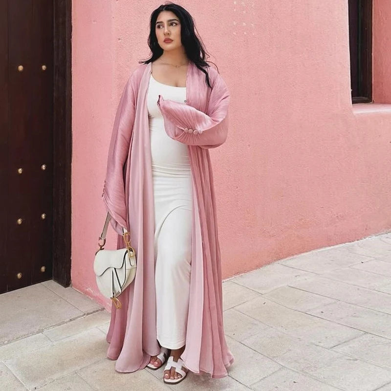 Elwan - Draped Open Kimono Abaya