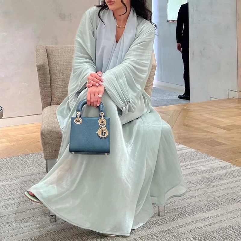 Elwan - Draped Open Kimono Abaya