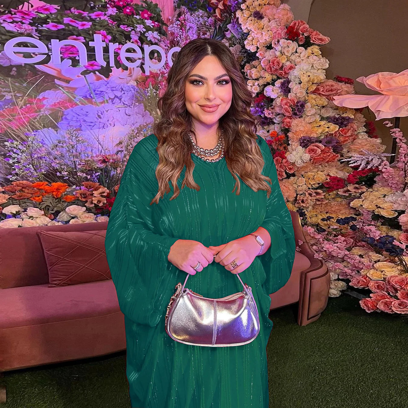 Dana – Abaya Batwing Cristal