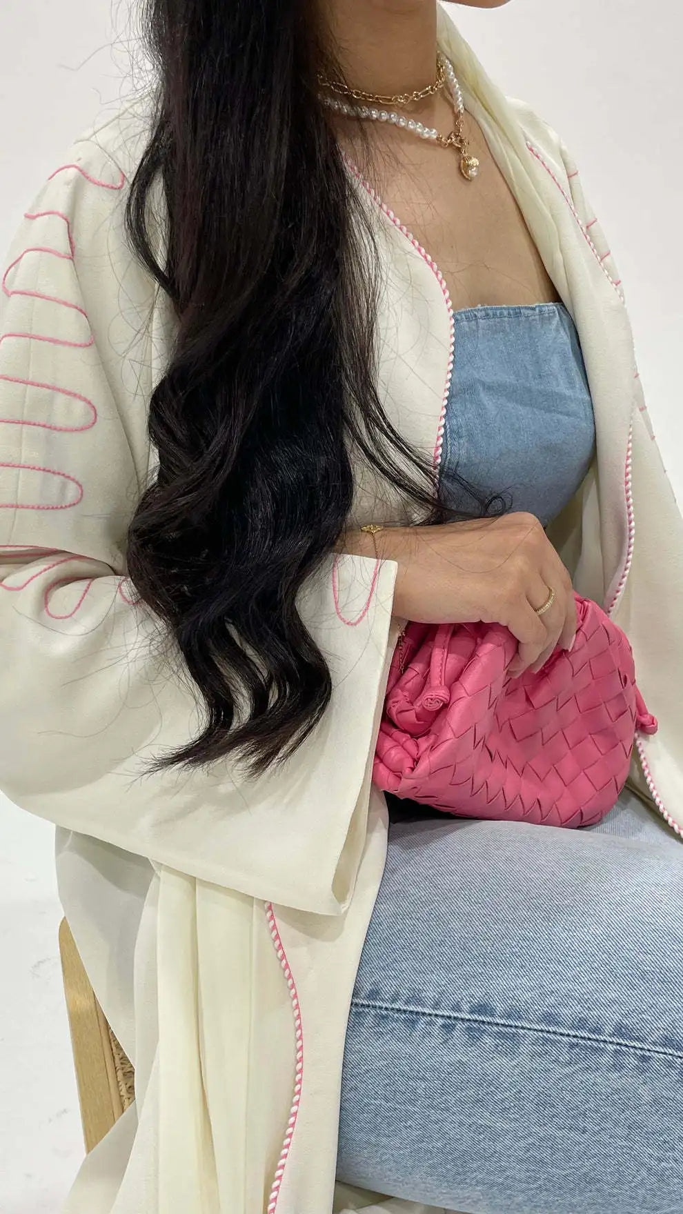 Mira - Stitched open abaya