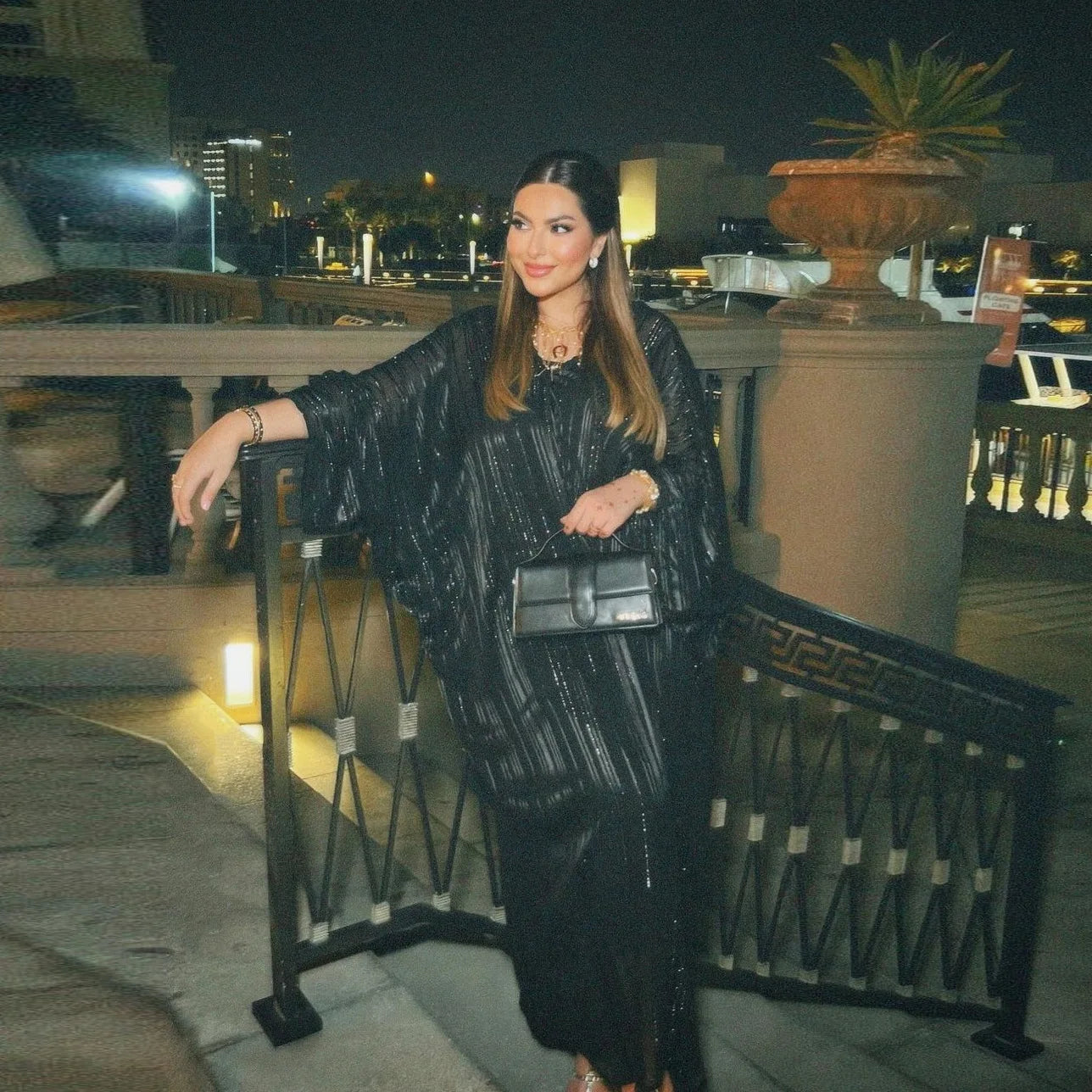 Dana – Abaya Batwing Cristal